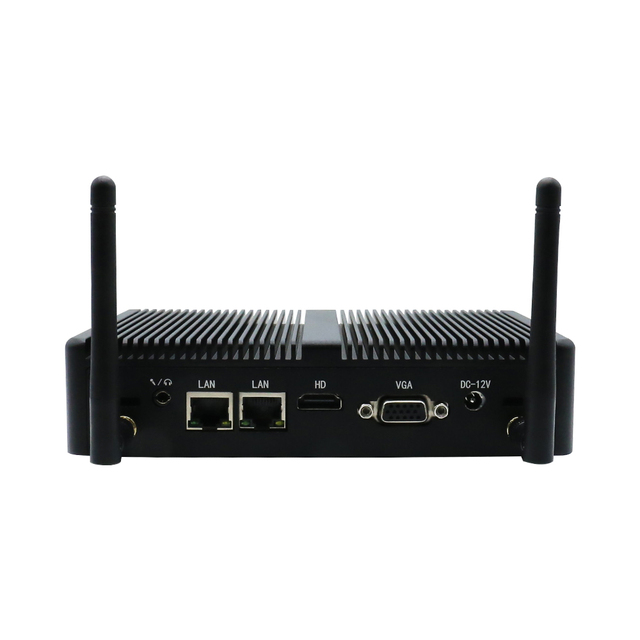 Industrial Fanless Embedded Mini PC Core I3 4005U I5 4200U Barebone NUC HTPC 2 Gigabit LAN HD VGA WIFI Industry Box PC