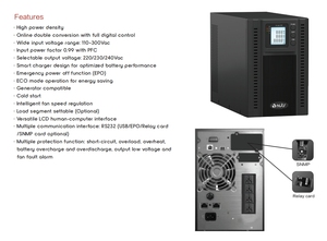 -QSTROM <span class=keywords><strong>PRO</strong></span> 1K992 1kVA 900W Onduleur à double conversion en ligne avec contrôle numérique complet <span class=keywords><strong>UPS</strong></span> 220/230/240V Entrée 110-300V - Product Image 6