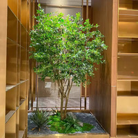 Grand arbre artificiel en pin NINI, arbres artificiels d'extérieur, plantes artificielles en plastique pour la décoration de jardin et d'aménagement paysager