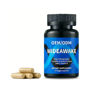 OEM/ODM Wideawake 60 Cápsulas con Complejo de Silibina y Fosfolípidos, N-Acetil Cisteína, Vitamina <span class=keywords><strong>E</strong></span>, Suplemento Energético para Adultos - Product Image 1