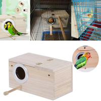 Pack économique : Villa pour oiseaux de luxe en bois massif avec maille ventilée et plateau amovible, pour oiseaux de compagnie, vente en gros et au détail