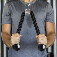 Accessoires d'entraînement en nylon de haute qualité Triceps Tirez la corde pour l'entraînement de gymnastique à domicile