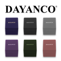 DAYANCO personnaliser PU velours diamant gemme affichage pierre paquet boîte unique pierre boîte diamant gemme boîte