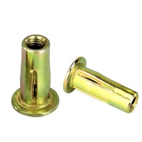 Inserts filetés pré-bulbés en acier inoxydable galvanisé, Inserts filetés à fente, écrou croisé plus écrou lanterne rivet écrou