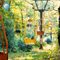 Télésiège Ropeway Sightseeing Cablecar 2 Seat Fix Grip Chairlift dans la zone touristique Scenic Area