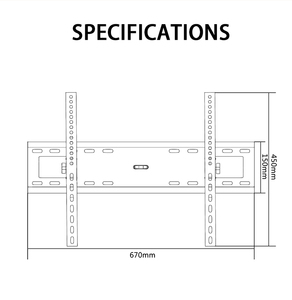 Soporte de Pared para <span class=keywords><strong>TV</strong></span> VESA 600*400 mm, Soporte para <span class=keywords><strong>TV</strong></span> de 32 a 65 Pulgadas con Soportes para <span class=keywords><strong>TV</strong></span> - Product Image 6