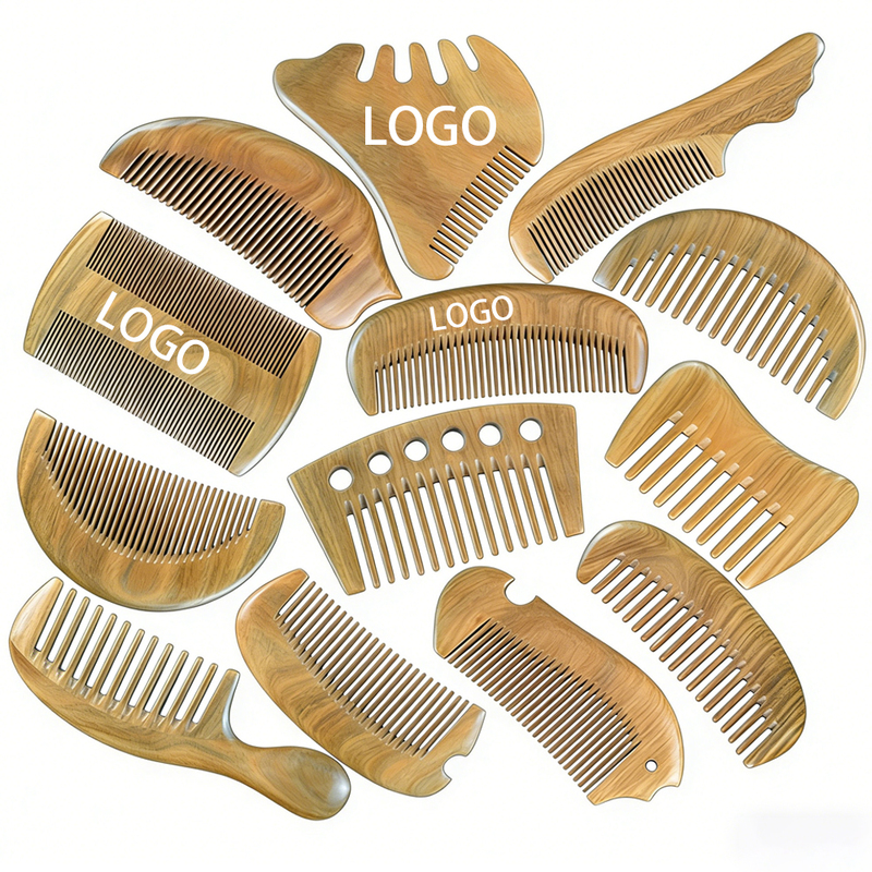 Custom Logo Classic Wooden Massage Hair