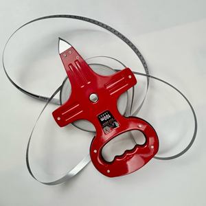 Ruban à mesurer <span class=keywords><strong>en</strong></span> acier inoxydable métrique de 100 mètres (16 pieds) avec lame rétractable et revêtement <span class=keywords><strong>en</strong></span> caoutchouc - Product Image 6