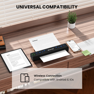 NEWYES Máy In Nhiệt Di Động Không Dây Mini A4 Cầm Tay Kết Nối Điện Thoại 8 Inch Không Mực - Product Image 2