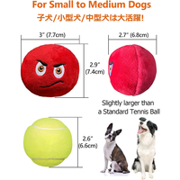 Pelotas de Juguete para Perros de Felpa Suave con Sonidos Integrados, Juguetes Interactivos para Jugar a Traer, Aptos para Mascotas Pequeñas y Medianas