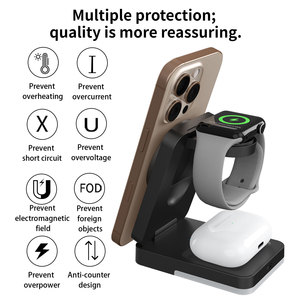 Cargador Inalámbrico, Soporte Magnético <span class=keywords><strong>3</strong></span> en 1 para Carga Inalámbrica, Base de Carga Rápida para iPhone Series 17/16/15/14/13/12 - Product Image 4