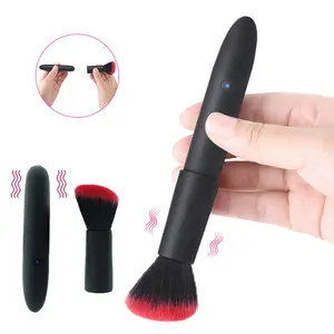 10 Modes Rechargeable Creative Vibradores Sexuales Secret Sexual Vibrating Brushes Soft Fashionable Makeup Vibrator for Women