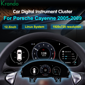 Tableau de bord numérique Krando 12,3 pouces pour Porsche Cayenne 2003-2009, affichage du compteur, cockpit virtuel, Linux Carplay - Product Image 3
