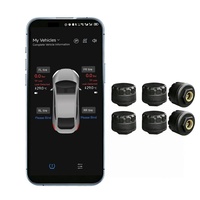 Sensori Tpms 5.0 bluetooth sensore esterno sistema di monitoraggio della pressione dei pneumatici Android IOS cellulare APP