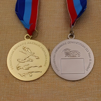 Médailles de sport en métal gravées personnalisées durables en gros, avec logo personnalisé en relief 3D, plaquées argent, pour cadeaux de salon professionnel