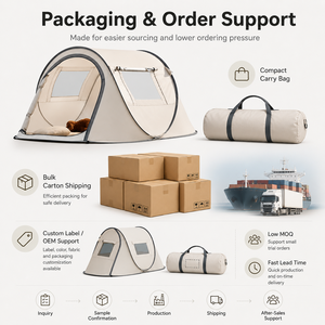 Tente de camping automatique à ouverture rapide, protection solaire argentée, <span class=keywords><strong>abri</strong></span> extérieur - Product Image 6