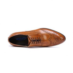 Fashionable Men's Business Formal <b>Shoes</b> Leather Cowhide Wedding <b>Shoes</b> Extra-Large Size <b>Height</b> <b>Increasing</b> Breathable & Waterproof - Product Image 6