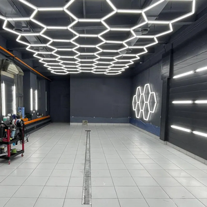 Lumières de <span class=keywords><strong>Garage</strong></span> <span class=keywords><strong>Led</strong></span> déformables Lumière de Travail Hexagone Suspendu Détaillant <span class=keywords><strong>Led</strong></span> Maison Hexagone Plafond <span class=keywords><strong>Garage</strong></span> Lumière - Product Image 4