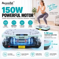 Plateforme vibrante d'exercice en ABS avec télécommande, écran numérique, capacité de 400 lb, entraînement complet du corps à domicile