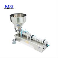 Machine de remplissage pneumatique à tête unique pour liquides, lait, boissons, sauces, achiote et pâtes de miel