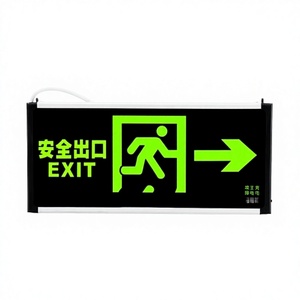 Signalisation LED d'urgence pour sortie de secours - Indicateur de route d'évacuation à brancher pour <span class=keywords><strong>les</strong></span> locaux commerciaux - Product Image 6