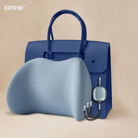 Cadeau d'entreprise : Coussin lombaire, câble de charge rapide, sac en feutre – Ensemble pour le bien-être des employés, célébration d'anniversaire, logo personnalisé