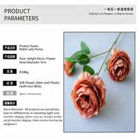 Bunga Ranunculus Plastik Buatan Sentuhan Alami Batang Sentuhan Nyata Warna Musim Gugur - Kecantikan untuk Paskah Natal Penggunaan Dalam/Luar Ruangan