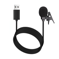 Microphone cravate filaire USB mini pour ordinateur portable, enregistrement vocal, microphone à condensateur pour tablette