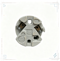 Base de lampe en céramique résistante à la chaleur à prix compétitif, accessoires de remplacement d'éclairage avec douille à vis E27 E40