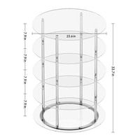 Présentoir rotatif en acrylique léger pour chaussures étagère à chaussures pour magasin de détail étagères de supermarché support de rangement de chaussures