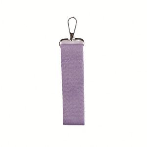 Porte-clés DIY pour bagages, pendentif, étiquette nominative, en toile couleur unie, avec sangle - Product Image 5