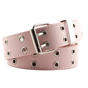 2023 nuovo stile Punk <span class=keywords><strong>Jeans</strong></span> coreani cintura moda per le signore doppio disegno dell'occhio di scarico con fibbia in ferro - Product Image 1