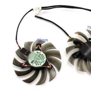 Ventilador de refrigeración para tarjeta gráfica, dispositivo de ventilación de 75MM T128010SM para <span class=keywords><strong>GTX</strong></span> <span class=keywords><strong>460</strong></span> 465 560 Ti 580 650 750Ti, 12V 0.20A GT440 GT610 GT730 HD 6850 - Product Image 3