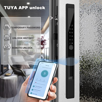 Serrure de porte intelligente biométrique Tuya avec empreinte digitale pour porte d'appartement