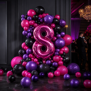 Palloncino a Forma di Numero in Lamina <span class=keywords><strong>Oro</strong></span> Rosa da 32 Pollici all'Ingrosso, Decorazione per Feste di <span class=keywords><strong>Compleanno</strong></span> per Bambini, Produzione su Richiesta - Product Image 3