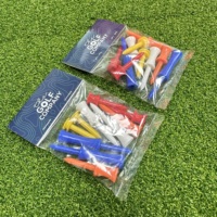 10 pièces personnalisées par sac Tees de golf abaisseurs en plastique avec carte d'en-tête Accessoires de golf haut de gamme