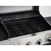 Barbecue portable moderne à 4 brûleurs au propane, pliable, réglable, pour table extérieure, chariot de barbecue facilement assemblable, revêtement poudré, résistant au froid
