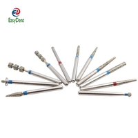 Vente Chaude 1 Kit(11 pièces) dentaire En Céramique/Porcelaine Fraises Diamantées Dentaires Kit De Forage Fraises Dentaires Dentistes Professionnel Fraise Foret