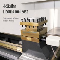 Tour CNC horizontal en métal CK61125 avec banc robuste pour le perçage, le fraisage et le filetage de grandes pièces métalliques