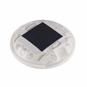Marcadores de Señalización Vial LED Redondos de Alta Calidad, Luces Solares para Parques y Jardines con Material de PE, PVC y PU - Product Image 1