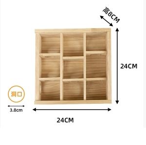 Hot Selling Bio-Acrylglas streifen Tunnel Hamster käfig aus Holz des Herstellers - Product Image 6
