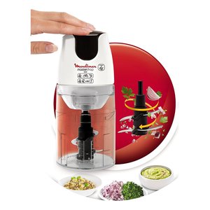 Picadora Eléctrica 500W (500ml) MASTERCHOP XL 3En1 Blanca y Negra DJ450B - Product Image 4