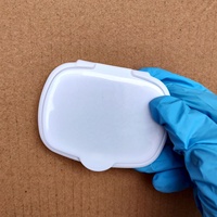 Bouchons anti-poussière en plastique pour lingettes humides, format mini, à ouverture par traction, avec clip de scellage pour gants en nitrile, pour bouteilles d'emballage à capuchon rabattable de forme spéciale