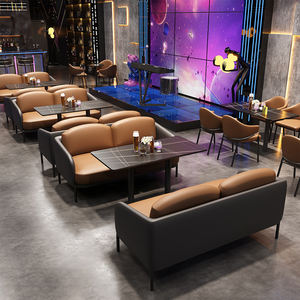 Ensemble de canapés et fauteuils de bar modernes personnalisés en gros pour hôtels, salles de réception, karaokés, pubs et tables de bar en ardoise - Product Image 2