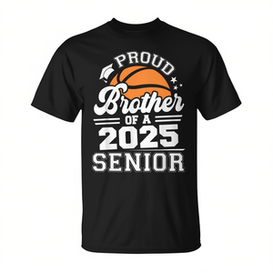 Camiseta para el orgulloso hermano de un graduado de baloncesto de 2025 - Product Image 2