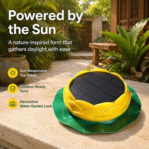 Altoparlante solare da piscina |   Lettore <span class=keywords><strong>MP3</strong></span> Lotus Impermeabile Alimentato dalla Luce Solare - Product Image 5