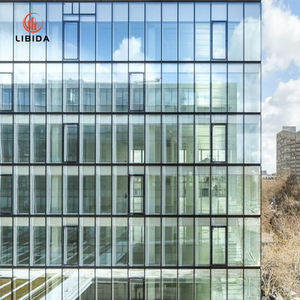 Système moderne de murs rideaux en aluminium-<span class=keywords><strong>Façade</strong></span> en verre haute performance pour les peaux d'immeubles de bureaux - Product Image 3