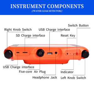 新しいPQWT-L30プロフェッショナル高強度パイプライン漏れ検出ツールヘッドフォン水パイプ/セメントパイプ/鋼試験装置 - Product Image 5