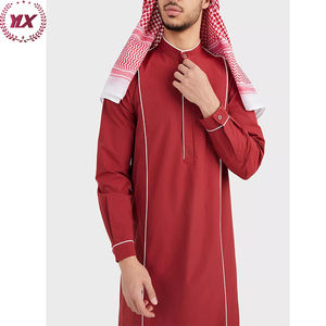 Thobe marocain à capuche tendance, vente en gros, pas cher, pour hommes musulmans, 2023, Daffah, Abaya, Khamis, vêtements arabes islamiques - Product Image 3