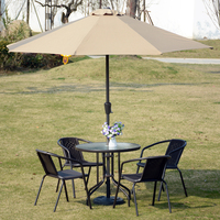 Ensemble de salle à manger d'extérieur multifonctionnel Table pliante pour patio Chaise fabriquée en Chine pour restaurants hôtels parcs bois matière plastique